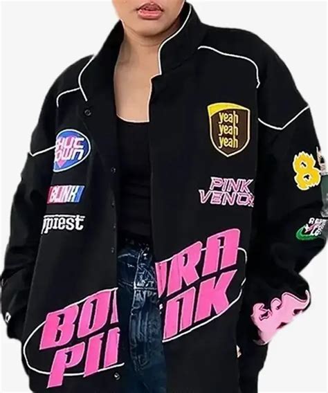 blackpink bomber jacket replica|BLACKPINK Born Pink Racing Jacket .